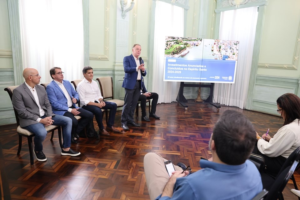 01.09.2025 - Espírito Santo alcança recorde histórico com R$ 137 - 6 bilhões em investimentos anunciados até 2029|||Fotógrafo:Helio Filho - Governo/ES 