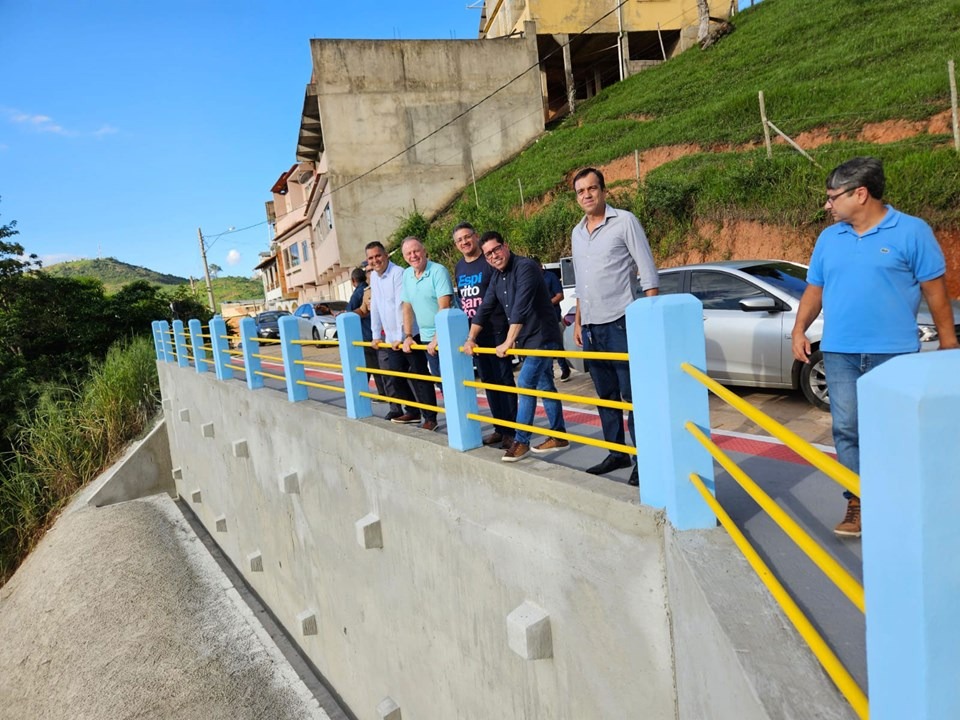 02.05.2025 - Alegre recebe novas obras de infraestrutura e de adaptação às mudanças climáticas|||Fotógrafo:Hélio Filho/Secom-ES