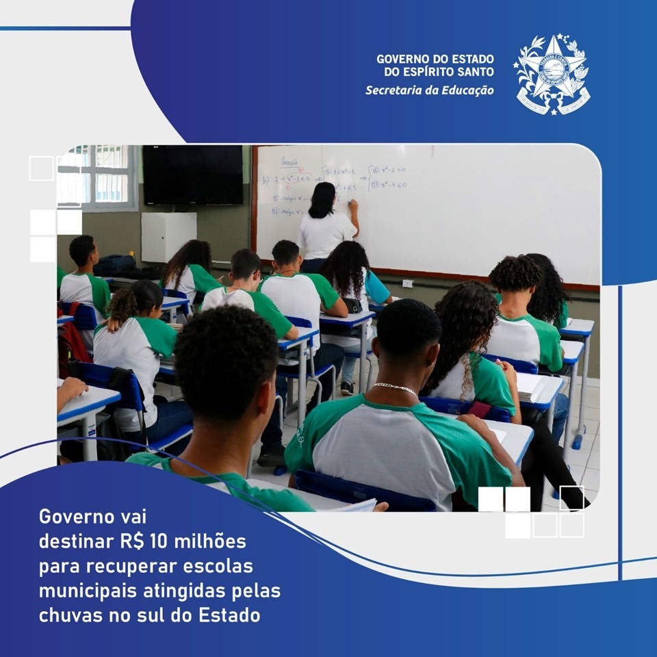 03.04.2024 - Governo vai destonar R$ 10 milhões pra recuperar escolas municipais atingidas pelas chuvas no Sul do Estado