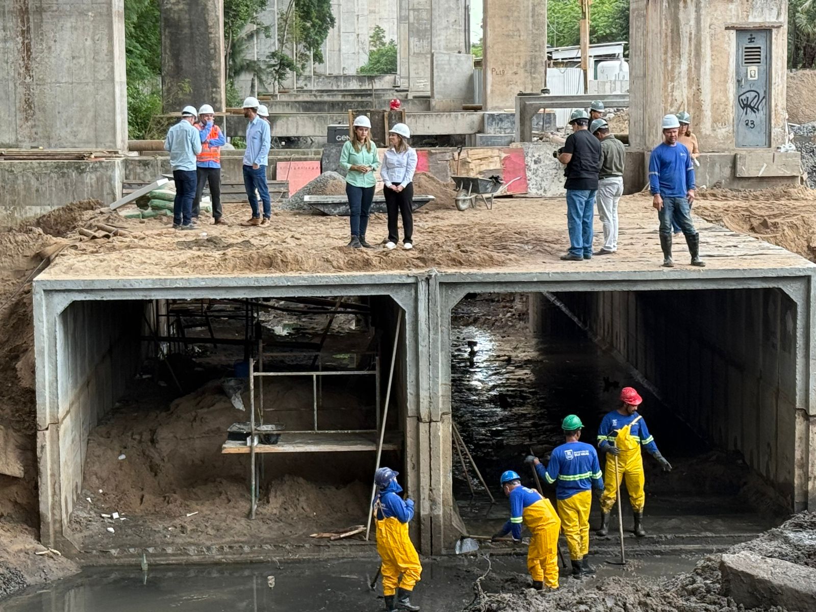 09.07.2025 - Secretaria do Governo realiza visita técnica à obra do Canal da Costa em Vila Velha - 01|||Fotógrafo:Vitor Marcelo/SEG