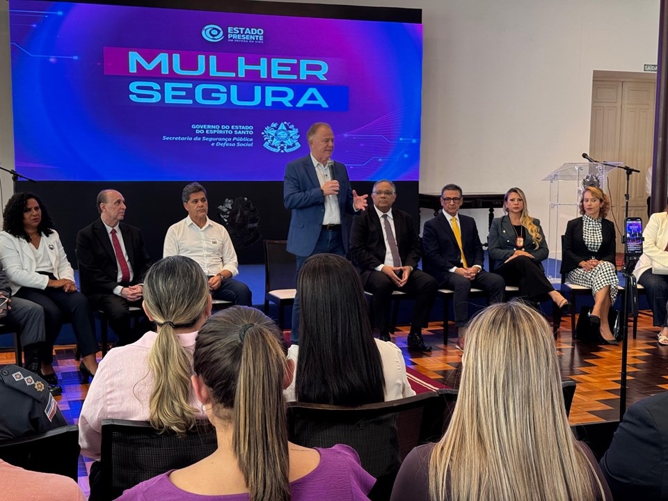 14.11.2025 - Programa Mulher Segura - Governo lança serviço de monitoramento de agressores|||Fotógrafo: Rodrigo Zaca/Governo-ES