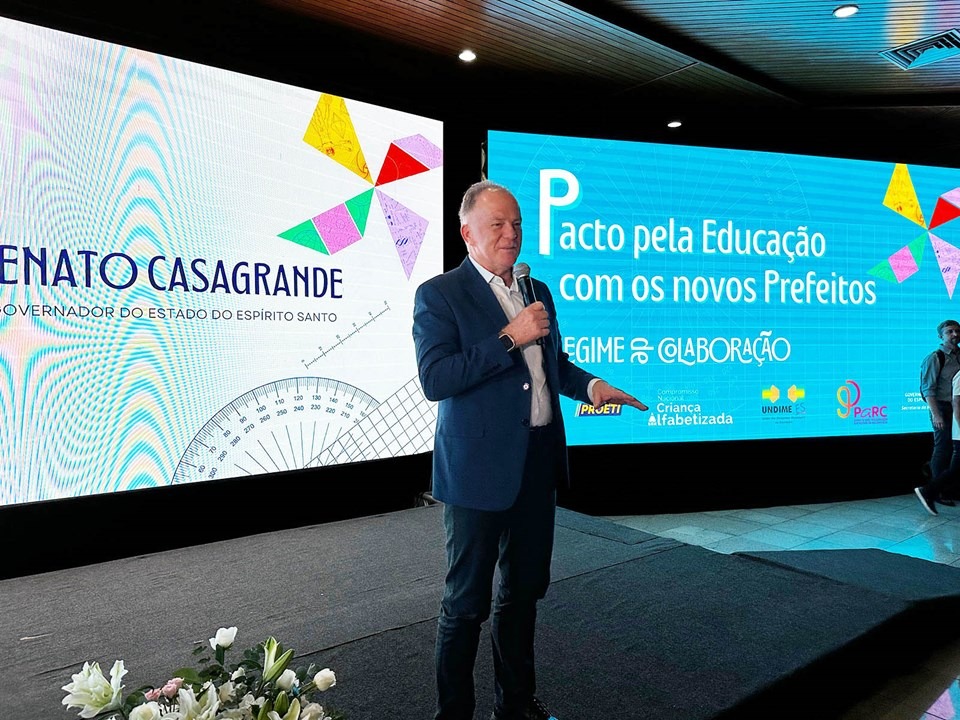 16.01.2025 - Governador apresenta o Pacto pela Educação aos prefeitos eleitos para o mandato 2025-2028|||Fotógrafo:Mateus  Fonseca/GovernoES