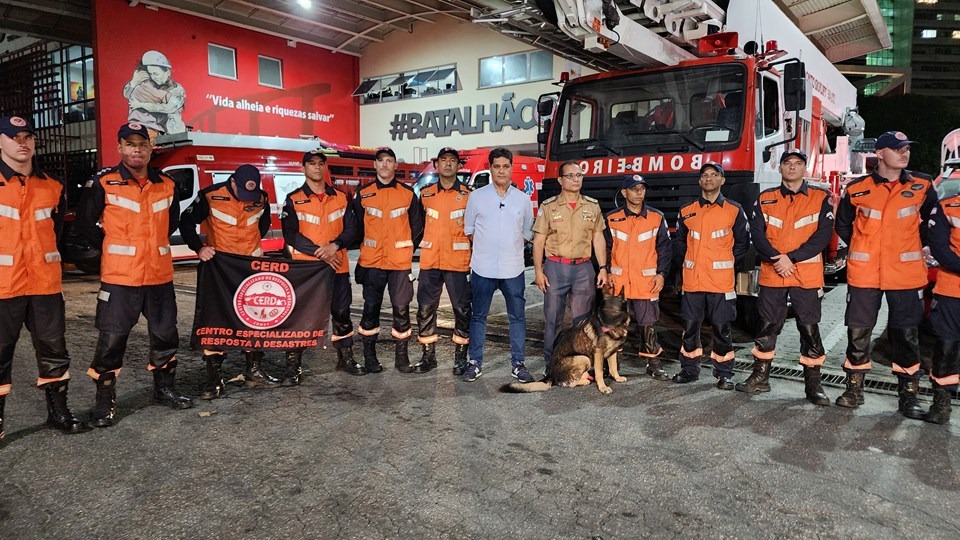 17.05.2024 - CORPO DE BOMBEIROS ENVIA TERCEIRA EQUIPE PARA RIO GRANDE DO SUL|||Fotógrafo:Léo Júnior/Vice-Governadoria/ES