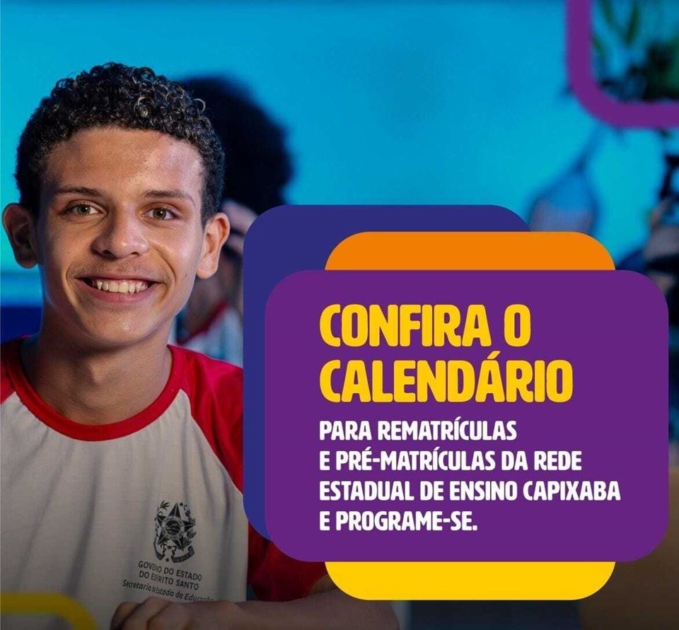 21.10.2024 - Chamada Escolar 2025 - período para rematrícula tem início no dia 29 de outubro