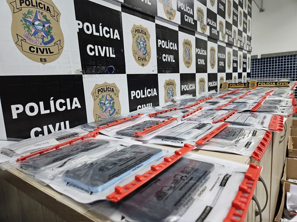 27.07.2024 - Mais de 200 celulares são recuperados na primeira etapa do Projeto Recupera|||Fotógrafo:Rodrigo Zaca/Governo-ES