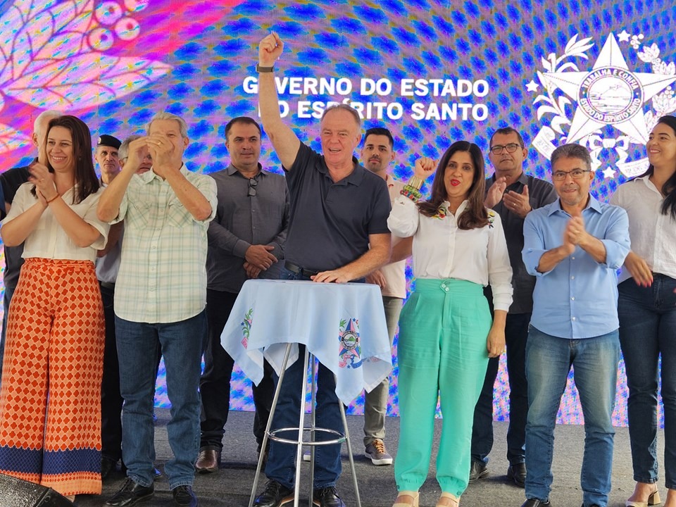 31.07.2024 - Casagrande anuncia pavimentação de rodovia e inaugura obras em Governador Lindenberg|||Fotógrafo:Helio Filho - Governo/ES 
